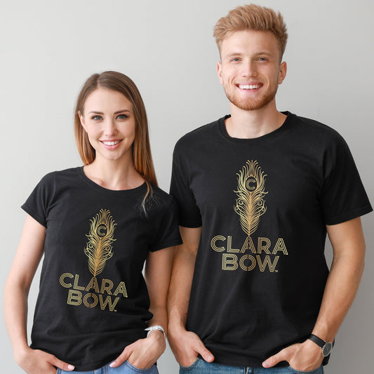Clara Bow® Art Deco Feather - Tee Shirt - Clara Bow