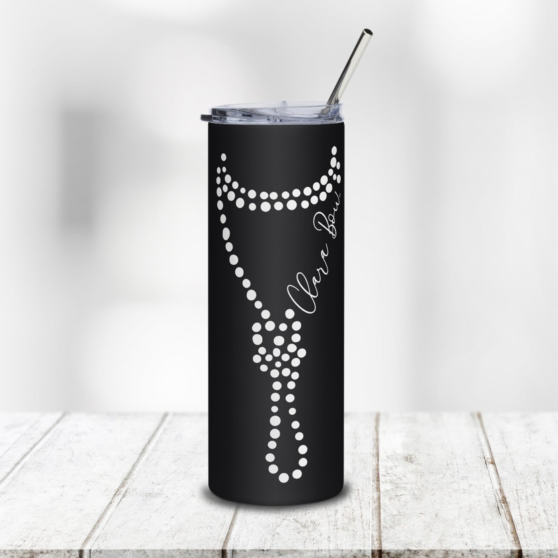 Clara Bow® Pearls - Hot Cold Tumbler - Clara Bow