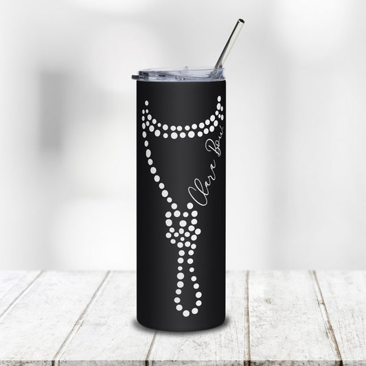 Clara Bow® Pearls - Hot Cold Tumbler - Clara Bow