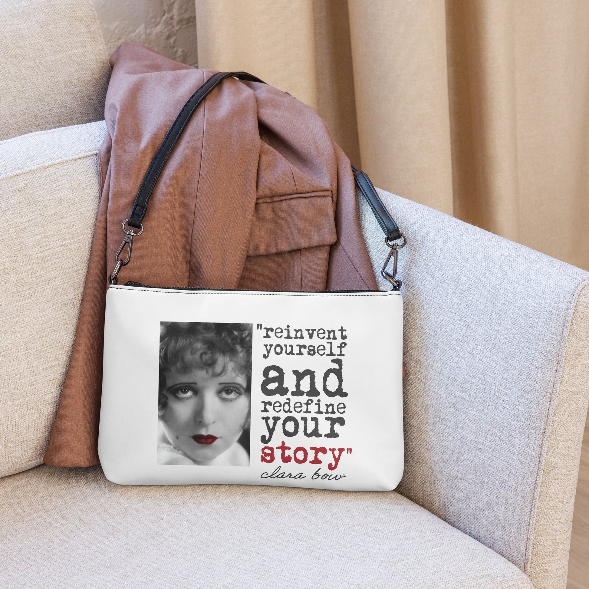 Clara's Quote - Crossbody Bag - Clara Bow