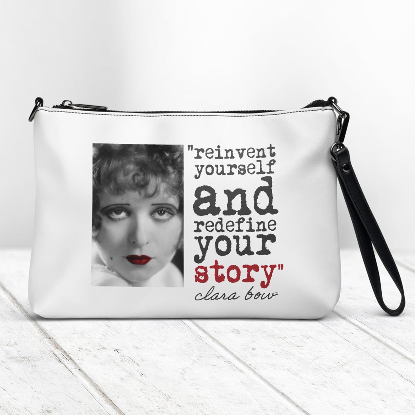 Clara's Quote - Crossbody Bag - Clara Bow